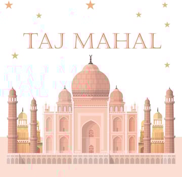 Taj Mahal - Taj Mahal Vector Image