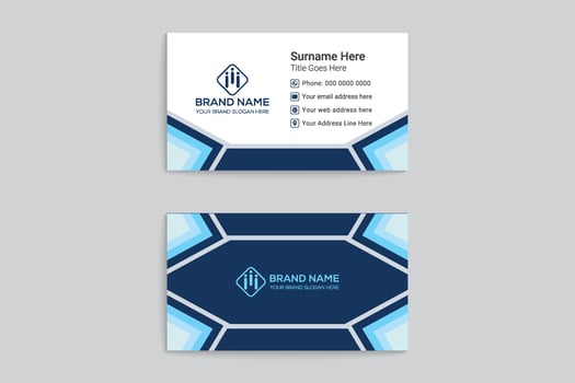 Business card template design vector