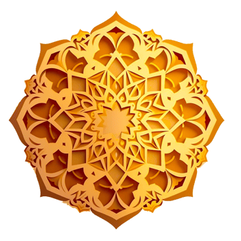 Islamic pattern design transparent png