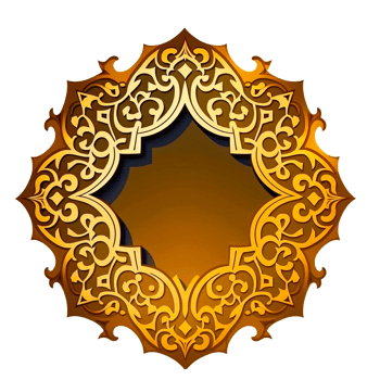 gold Islamic background transparent png