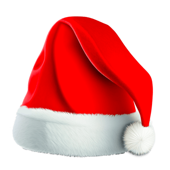 free isolated red santa hat transparent png