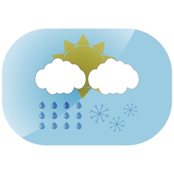 Icon weather app vector