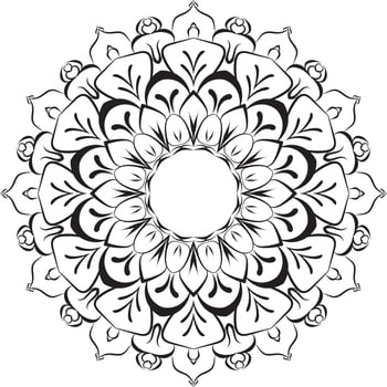 Flower Mandala Coloring Book, Creative luxury of mandala illustration vector