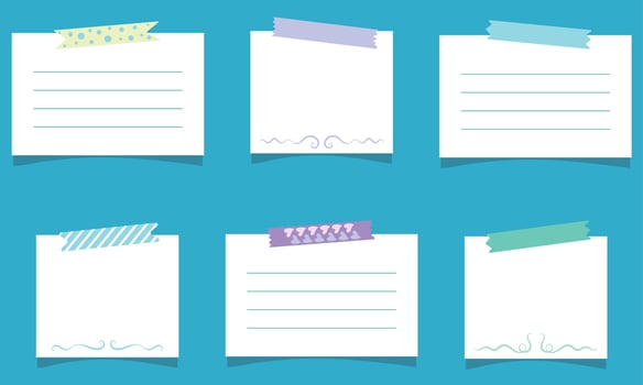 Beautiful decorative pages for recordings vector