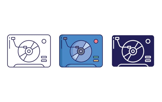Vinyl Player vector icon
