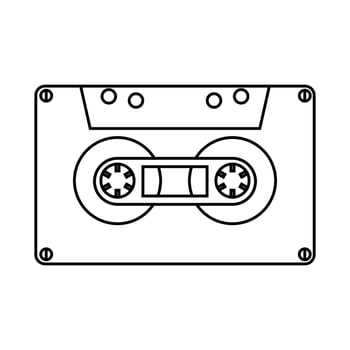 Simple Cassette Tape Vintage ... vector