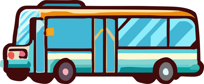 Public transport png graphic clipart design