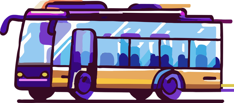Public transport png graphic clipart design