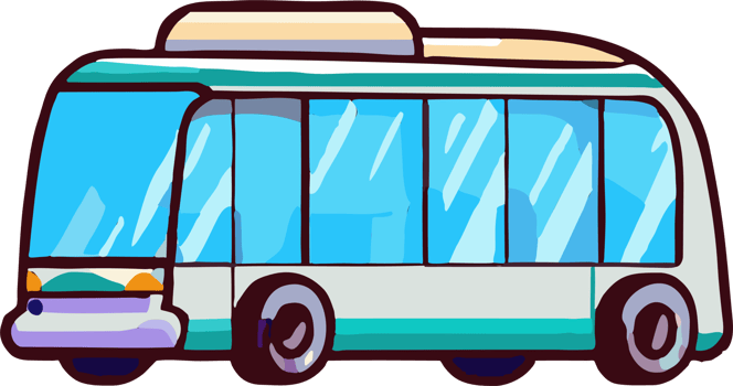 Public transport png graphic clipart design