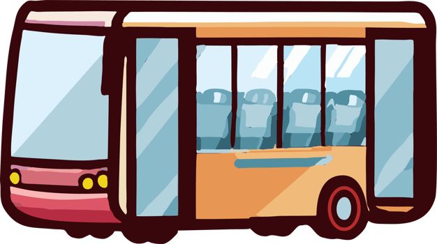 Public transport png graphic clipart design