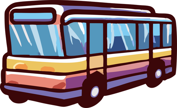 Public transport png graphic clipart design
