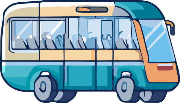 Public transport png graphic clipart design