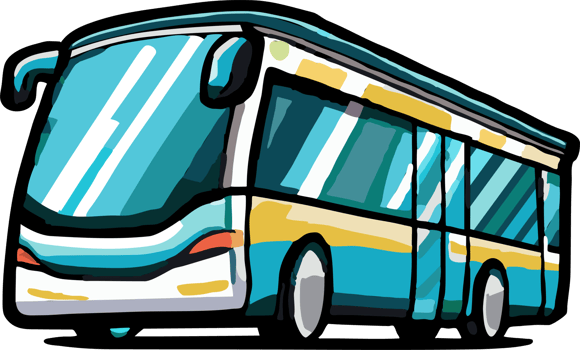 Public transport png graphic clipart design