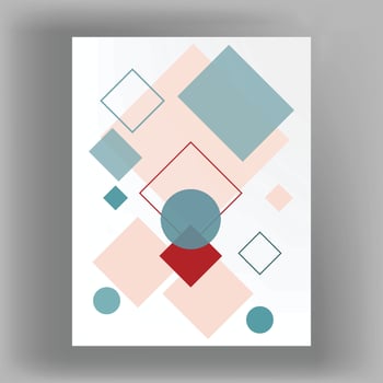 Corporate Flyer, Brochure Cover, geometric pattern design template vector
