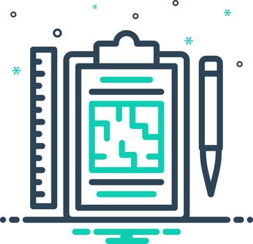 mix icon for plans vector
