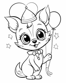 Birthday party animal vector
