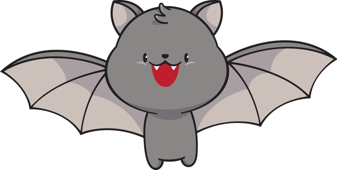 Cartoon cute Bat, Animal png