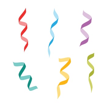Party, ribbon, birthday, celebration, decoration icon vector
