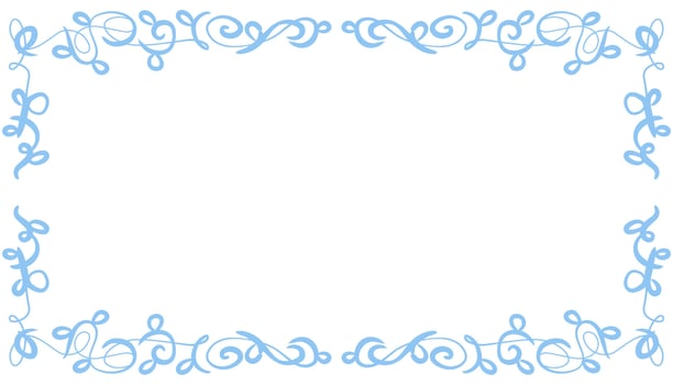 Blue abstract frame background illustration vector