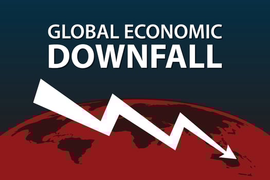 Global Economic downfall premium vector illustration