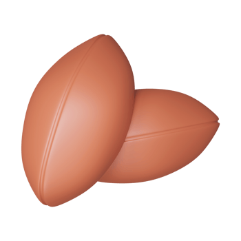 3D Render Illustration Of Brown Peanut Seeds Icon. png