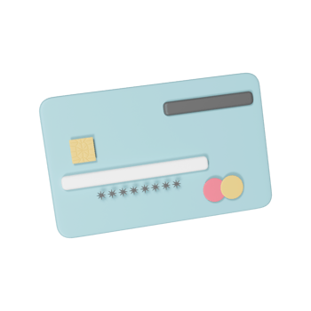 Isolated Money Card Icon In 3D Render Style. png