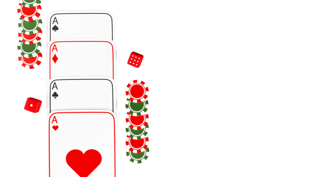 3D Rendering Casino Elements Against Background. png
