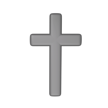 Isolated Holy Cross Or Christian Symbol In 3D Render. png