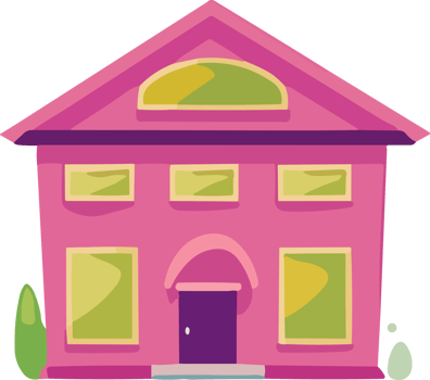 Cute and Cozy Cartoon Houses png