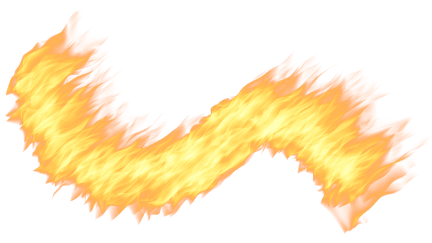 The Flame of fire Burning red hot blur png image