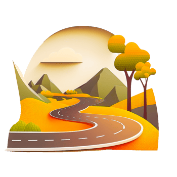 cartoon road transparent png
