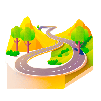 cartoon road transparent png