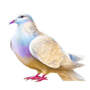 AI generative pigeons PNG transparent