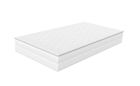 white mattress for comfort sleep isolated. 3d render illustration png