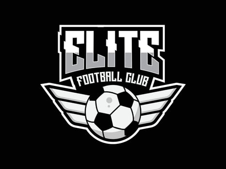 Vector football club logo, emblem and soccer league