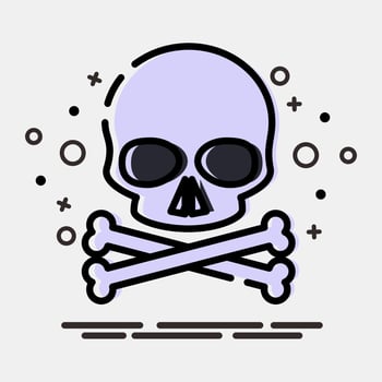 Icon danger. Packaging symbol elements. Icons in MBE style. Good for prints, posters, logo, product packaging, sign, expedition, etc. vector