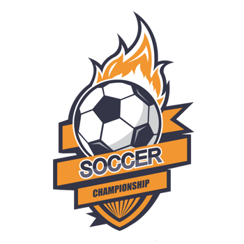 Illustration of yellow soccer logo.It's for fire concept png