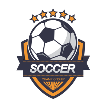 Illustration of soccer logo.It's for champion concept png