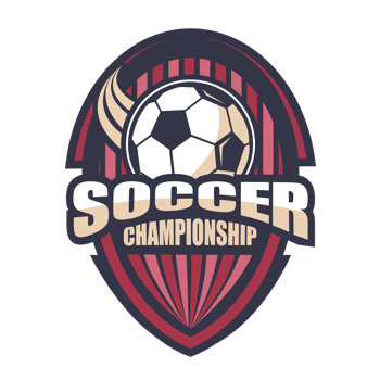 Illustration of modern soccer logo.It's for success concept png