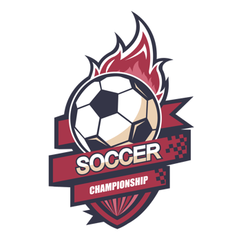 Illustration of modern soccer logo.It's for fighting concept png