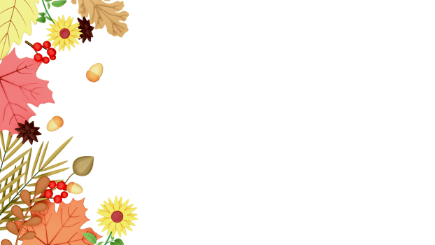 Top View Of Leaves With Sunflowers, Berries, Acorns, Pine Cone Flowers Against Background And Copy Space. 3D Render. png