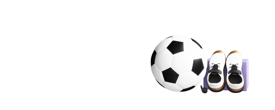 3D Render, Soccer Ball With Whistle, Sports Shoes. png