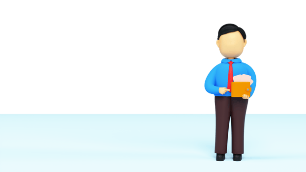 3D Render Of Faceless Businessman Showing Wallet And Copy Space. png