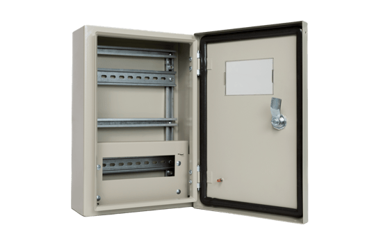 Metal panel for electrical equipment, isolated png