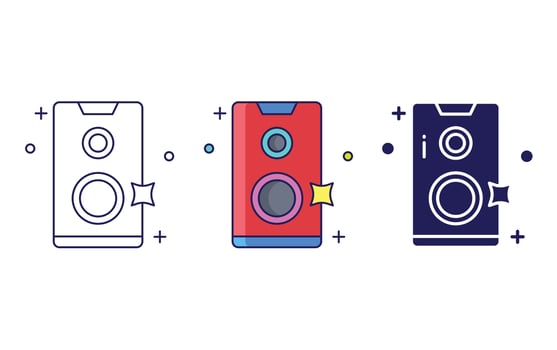 Speaker Box vector icon