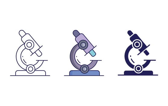 Microscope vector icon