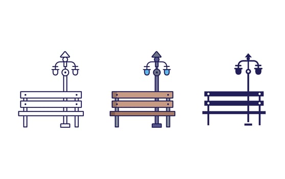 bench vector icon