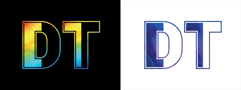 Letter DT logo design vector template. Creative modern luxurious logotype for corporate business identity
