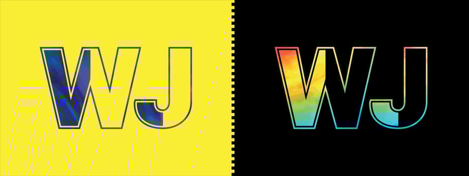Unique WJ letter logo Icon vector template. Premium stylish alphabet logo design for corporate business