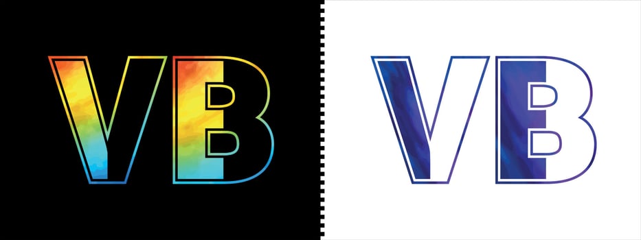 Initial letter VB logo Icon vector design template. Premium luxurious logotype for corporate business identity